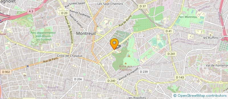localisation de l'entreprise ACP à MONTREUIL