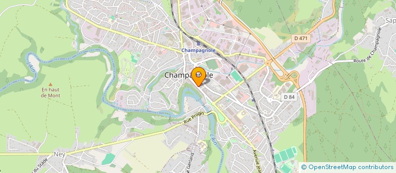 localisation de l'entreprise ACP  CHAMPAGNOLE