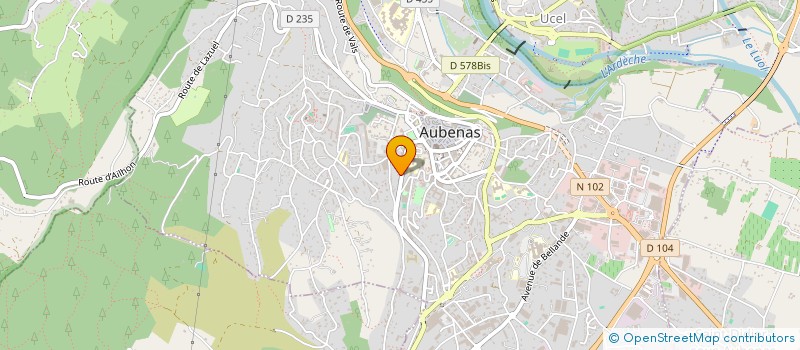 localisation de l'entreprise ACP à AUBENAS