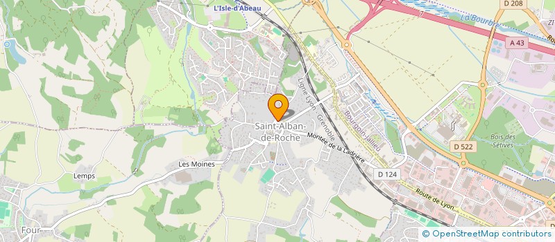 localisation de l'entreprise ACP  SAINT-ALBAN-DE-ROCHE