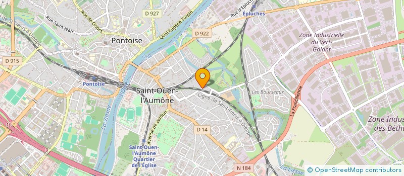 localisation de l'entreprise ACP.CARROSSERIE à ST OUEN L AUMONE