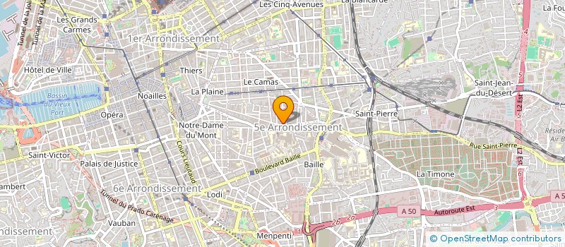 localisation de l'entreprise ACP CLOISONS à MARSEILLE