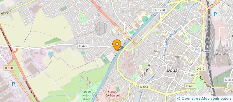 localisation de l'entreprise ACP CONDUITE ET PREVENTION à DOUAI