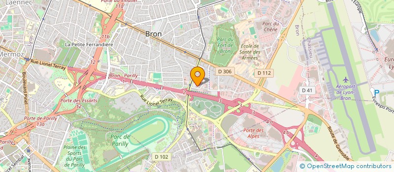 localisation de l'entreprise ACP ETANCHEITE  BRON