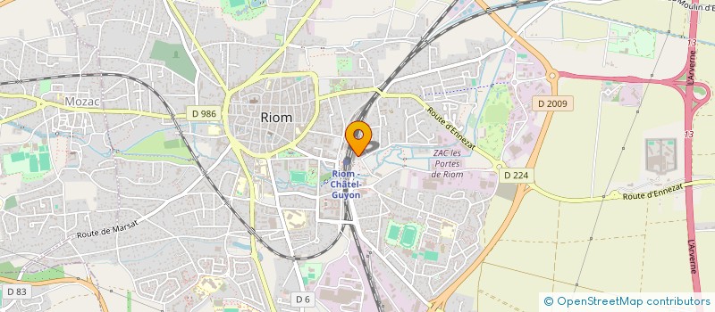 localisation de l'entreprise ACP GESTION AURA  RIOM