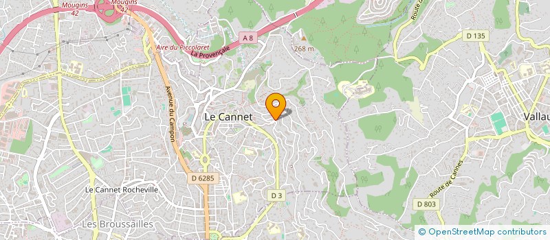 localisation de l'entreprise ACP GROUP à LE CANNET