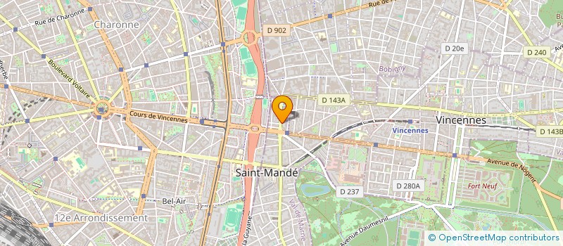 localisation de l'entreprise ACP GROUPE  SAINT-MANDE