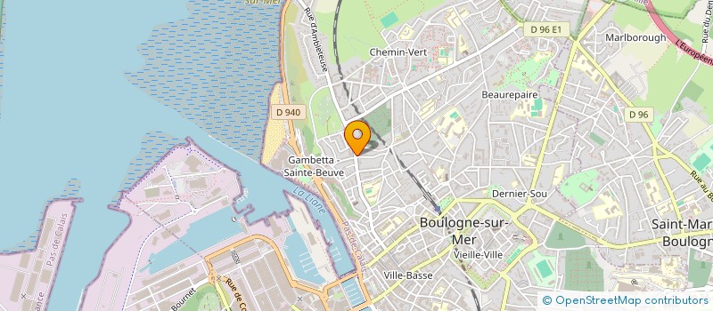 localisation de l'entreprise ACP IMMO  BOULOGNE-SUR-MER