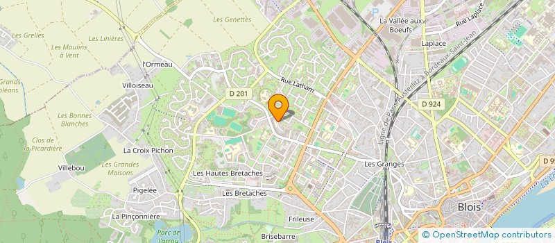 localisation de l'entreprise ACP MICHEL PIERRET  BLOIS