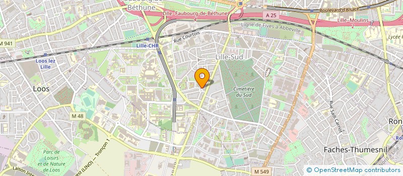 localisation de l'entreprise ACP NORD à LILLE