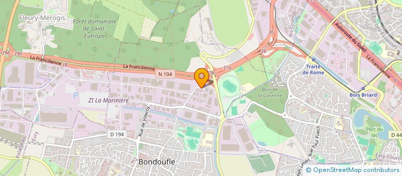 localisation de l'entreprise ACP PUMPS à BONDOUFLE