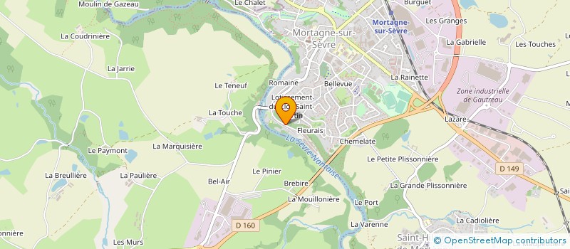 localisation de l'entreprise ACP SERVICES à MORTAGNE-SUR-SEVRE
