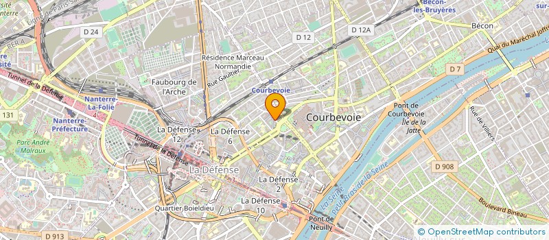 localisation de l'entreprise ACP SILVER JAG à COURBEVOIE