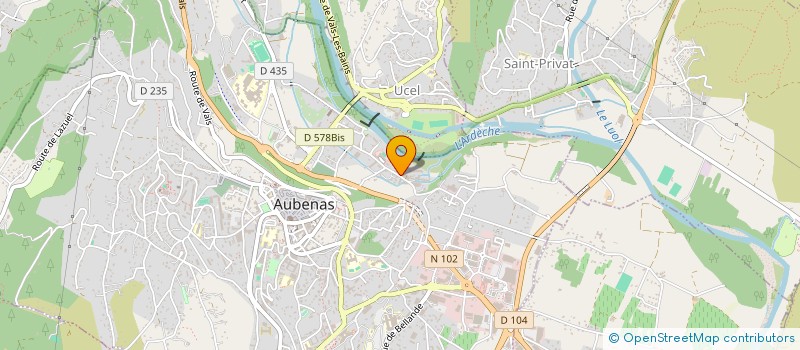 localisation de l'entreprise ACPA ASSOC COMMUNICATION PAR AFFICHES à AUBENAS