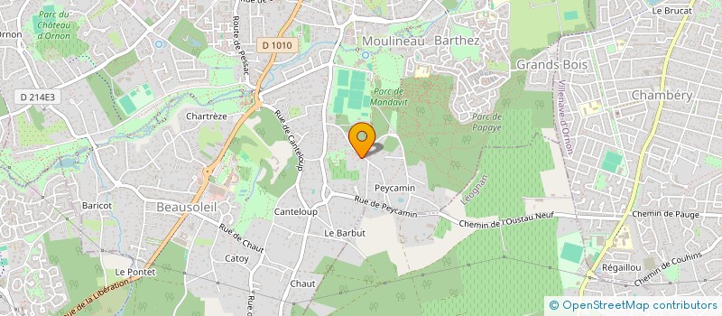 localisation de l'entreprise ACPASPORT  GRADIGNAN