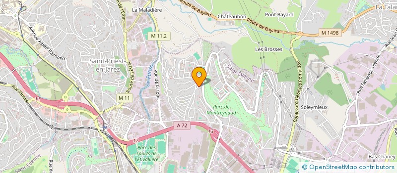 localisation de l'entreprise ACPC  SAINT-ETIENNE