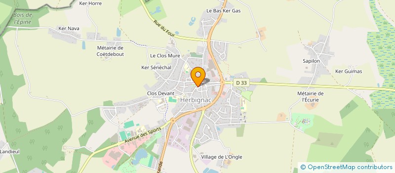localisation de l'entreprise ACPE-ALZAN à HERBIGNAC