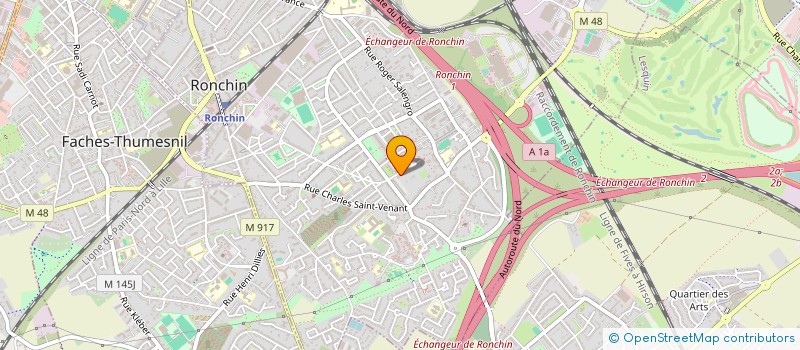 localisation de l'entreprise ACPF  RONCHIN