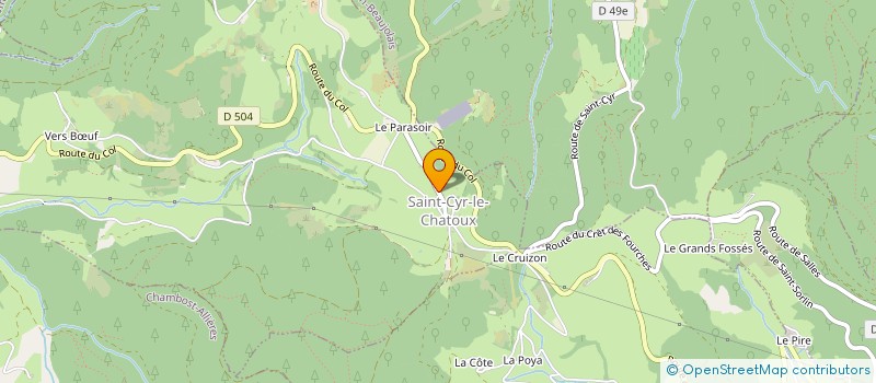 localisation de l'entreprise ACPF  SAINT-CYR-LE-CHATOUX