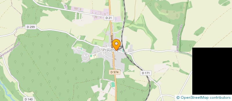 localisation de l'entreprise ACPG CATM à LE MONTSAUGEONNAIS