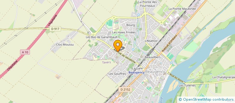 localisation de l'entreprise ACPG ET CATM à BEAUGENCY