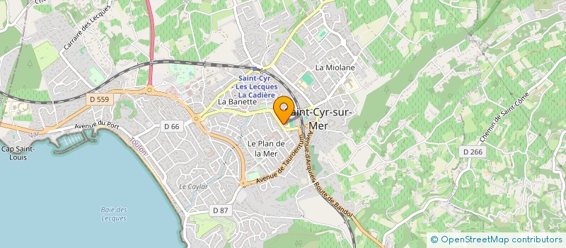 localisation de l'entreprise ACPI à SAINT-CYR-SUR-MER