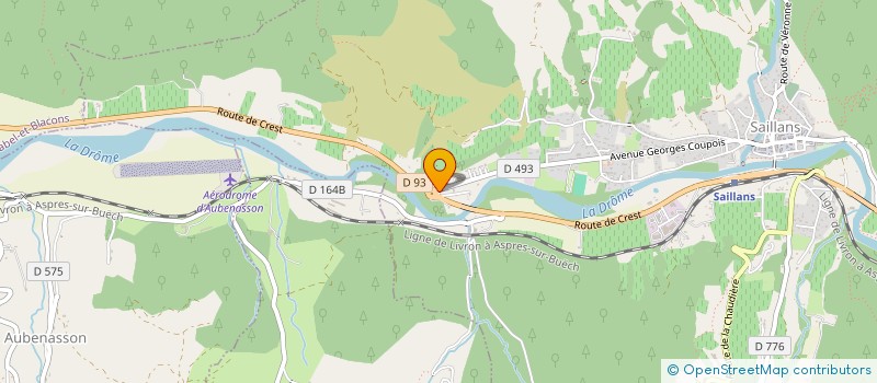 localisation de l'entreprise ACPM à SAILLANS