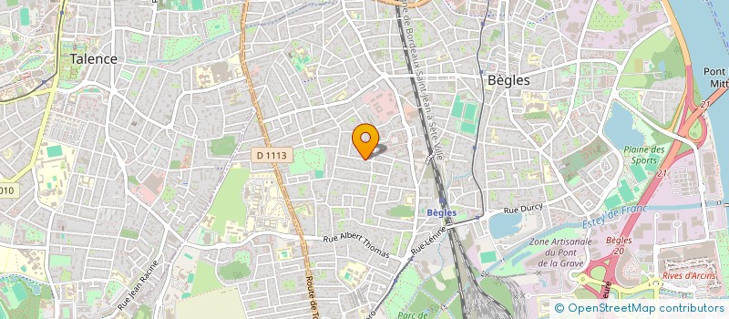 localisation de l'entreprise ACPM 64 à BEGLES