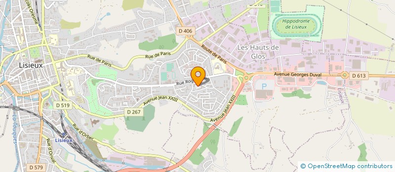 localisation de l'entreprise ACPM à LISIEUX