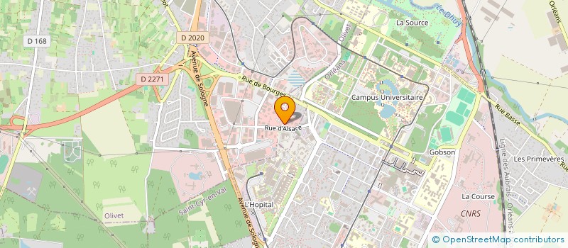 localisation de l'entreprise ACPM SUD SARL à OLIVET