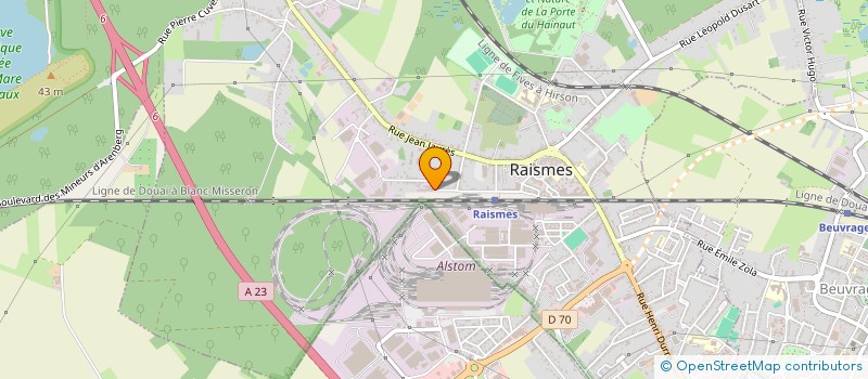 localisation de l'entreprise ACPMV DISTRIBUTION NORD S.A.R.L. à RAISMES