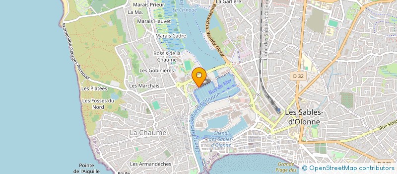 localisation de l'entreprise ACPO (ASSOCIATION DES COMMERCANTS DU PORT OLONA) à LES SABLES D'OLONNE