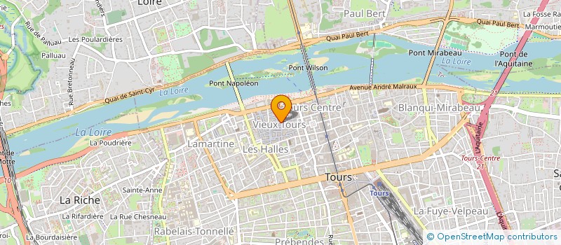 localisation de l'entreprise ACPP : ASSOCIATION DES COMMERCANTS DE LA PLACE PLUMEREAU à TOURS