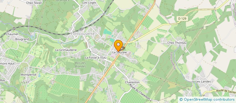 localisation de l'entreprise ACPP CHARENTE SANTE  FONTCOUVERTE