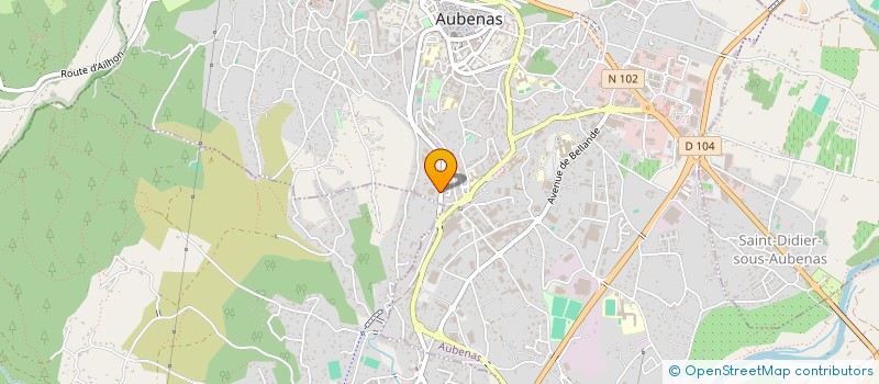 localisation de l'entreprise ACPROJECT à AUBENAS