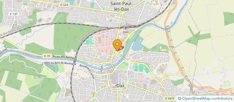 localisation de l'entreprise ACQS AUTO LOCATION à DAX