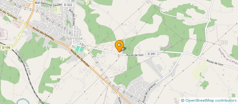 localisation de l'entreprise ACQS PISCINES SERVICES  NARROSSE