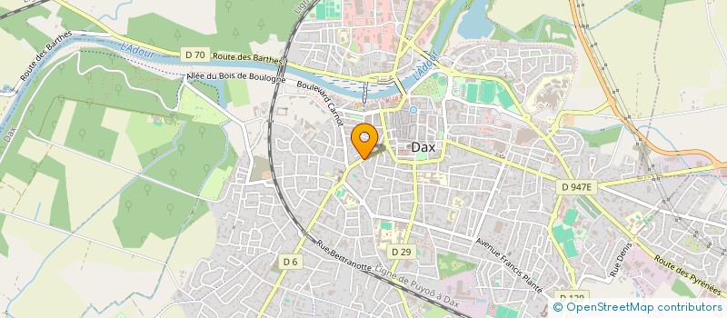 localisation de l'entreprise ACQS PLATRERIE  DAX