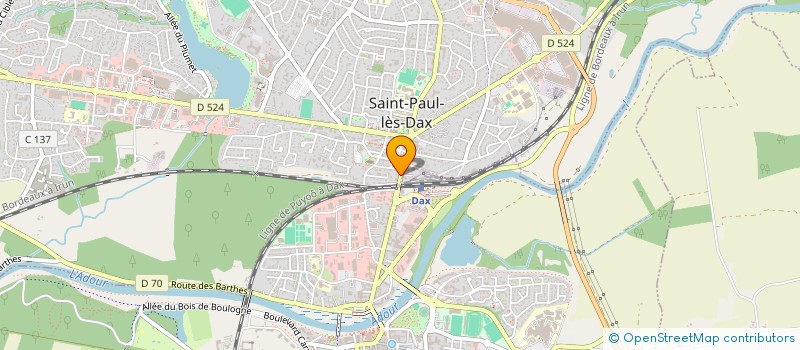 localisation de l'entreprise ACQS PROMOTION  SAINT-PAUL-LES-DAX