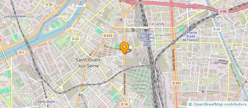 localisation de l'entreprise ACQUA DORIA à SAINT-OUEN-SUR-SEINE