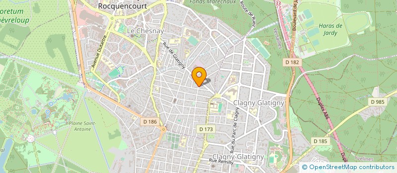 localisation de l'entreprise ACQUA DORIA  LE CHESNAY-ROCQUENCOURT