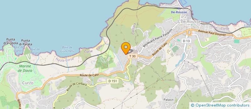 localisation de l'entreprise ACQUA NIELLA à CORBARA
