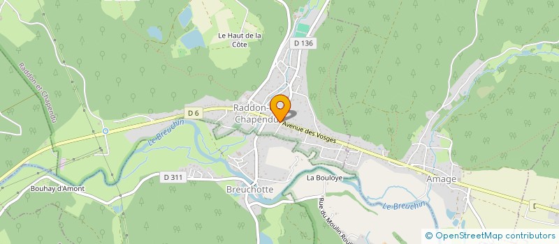 localisation de l'entreprise ACQUA SERVICES  RADDON-ET-CHAPENDU