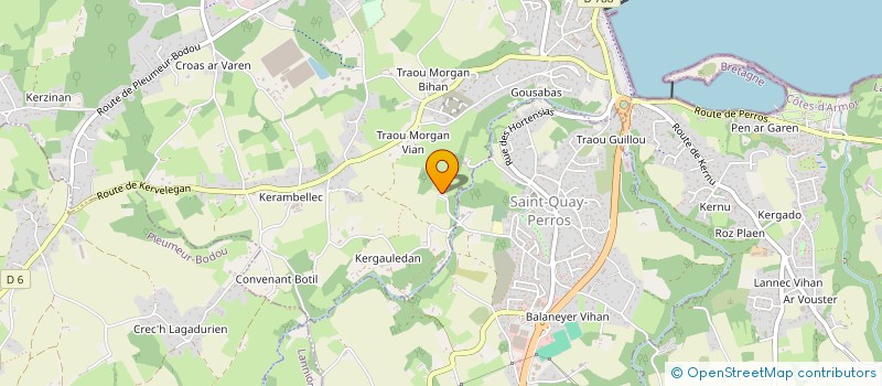 localisation de l'entreprise ACQUA SUB à PERROS-GUIREC
