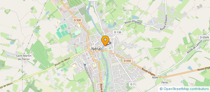 localisation de l'entreprise ACQUA-VIVA  NERAC