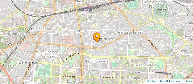 localisation de l'entreprise ACQUA VIVA PRODUCTION  RENNES