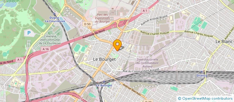 localisation de l'entreprise ACQUADARTE à LE BOURGET