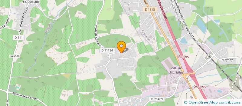 localisation de l'entreprise ACQUAIRE  MARTILLAC