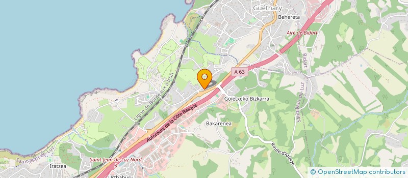 localisation de l'entreprise ACQUALYS à SAINT-JEAN-DE-LUZ