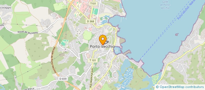 localisation de l'entreprise ACQUARECREA INGENIERIE INTERNATIONALE à PORTO-VECCHIO